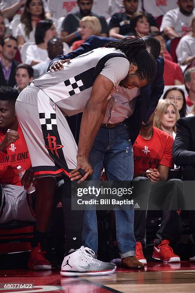 Mi Nene Rockets Nene Hilario of the Houston Rockets gets treatment on the bench... News ...