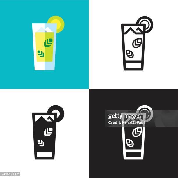 mojito cocktail - mojito stock illustrations