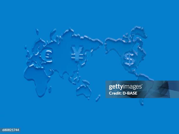 World Monetary Map World Map With Currency Sign High-Res Stock Photo - Getty Images