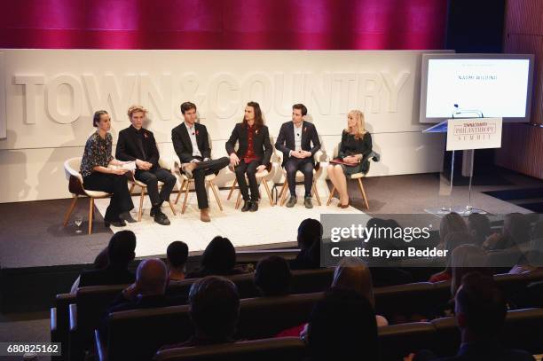 Naomi Wilding, Finn McMurray, Quinn Tivey, Rhys Tivey, Tarquin Wilding and Judith Light speak onstage during the 4th Annual Town & Country...