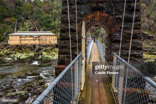 duck reach power station at cataract gorge, launceston, tasmania - launceston australia stock pictures, royalty-free photos & images