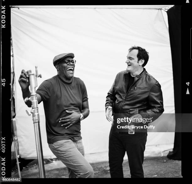 Director Quentin Tarantino and actor Samuel L. Jackson photographed for Variety on October 5 in Los Angeles, California.