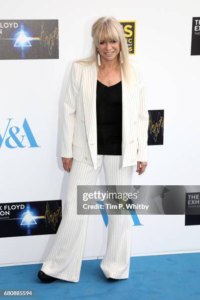 Jo Wood attends the Pink Floyd Exhibition: Their Mortal Remains at the V&A on May 9, 2017 in London, England.