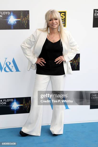 Jo Wood attends the Pink Floyd Exhibition: Their Mortal Remains at the V&A on May 9, 2017 in London, England.