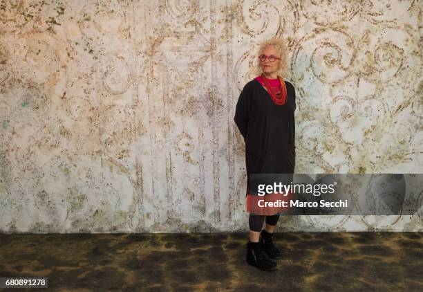 Tami Katz-Freiman curator for the Israeli pavilion "Sun Stand Still" poses for a picture on May 9, 2017 in Venice, Italy. The 57th International Art...