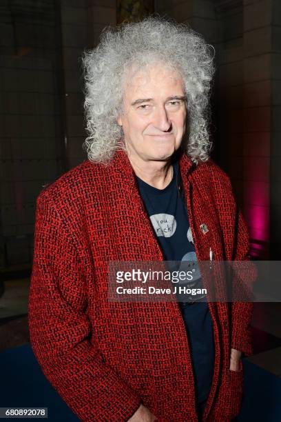 Musician Brian May attends The Pink Floyd Exhibition: 'Their Mortal Remains' private view at The V&A on May 9, 2017 in London, United Kingdom.