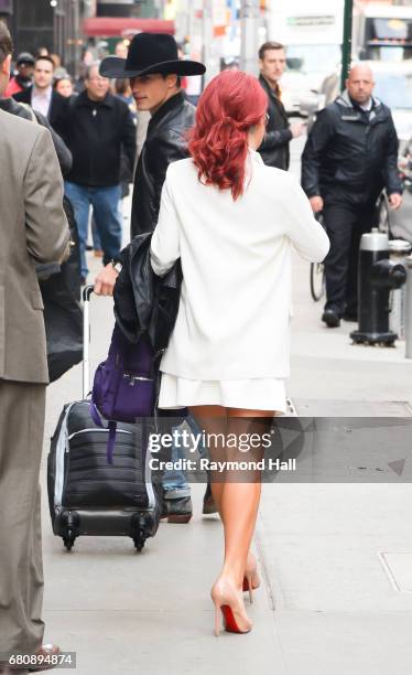 Sharna Buress and Bonner Bolton are seen outside "Good Morning America" on May 9, 2017 in New York City.