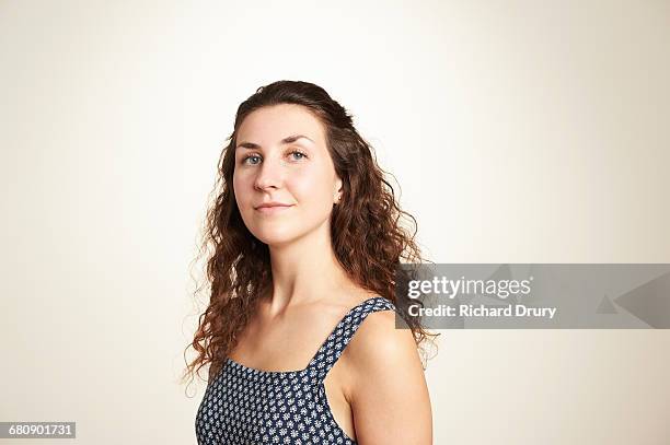 portrait of confident young woman - strap stock pictures, royalty-free photos & images