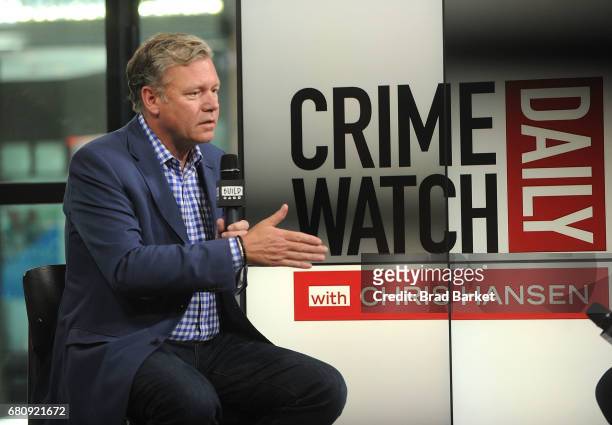Chris Hansen attends Build Presents Chris Hansen discussing "Crime Watch Daily" at Build Studio on May 9, 2017 in New York City.