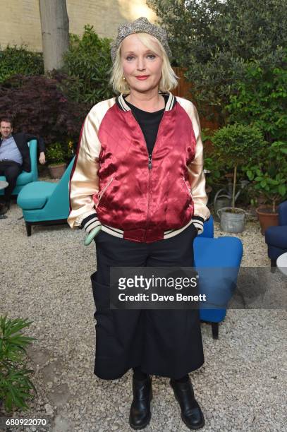 Miranda Richardson attends The Ivy Chelsea Garden's 2nd anniversary party on May 9, 2017 in London, England.