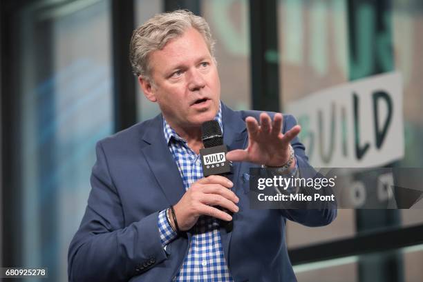 Chris Hansen visits Build Studios to discuss "Crime Watch Daily" at Build Studio on May 9, 2017 in New York City.