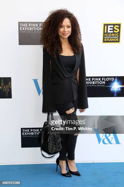 Actress Natalie Gumede attends the Pink Floyd Exhibition: Their Mortal Remains at the V&A on May 9, 2017 in London, England.