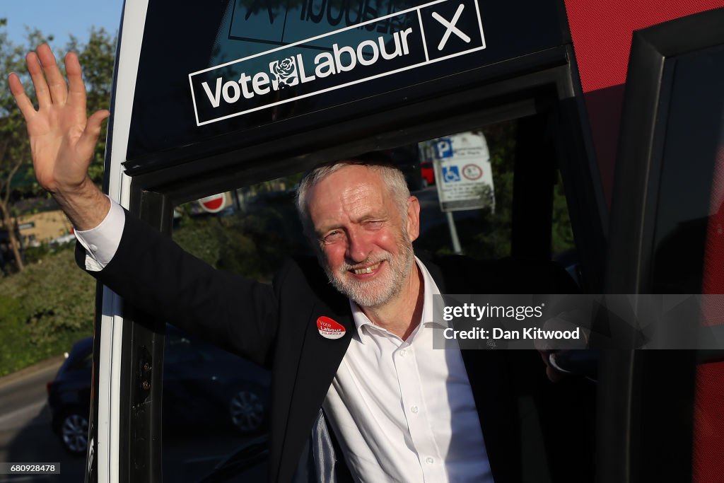Jeremy Corbyn Visits Morley On The Campaign Trail
