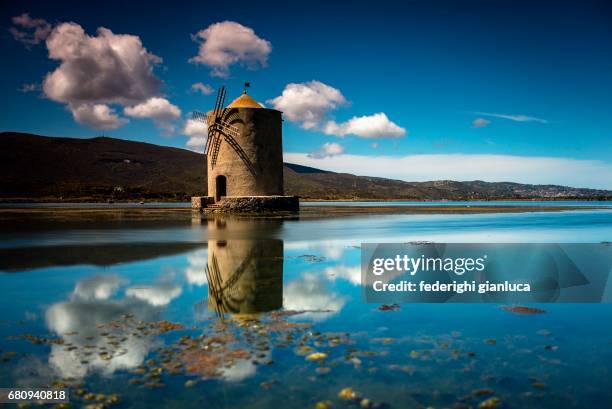 lagoon of orbetello - orbetello stockfoto's en -beelden