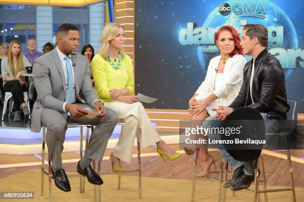 Bonner Bolton and Sharna Burgess of "Dancing with the Stars" are guests on "Good Morning America," on Tuesday, May 9, 2017 airing on the Walt Disney...