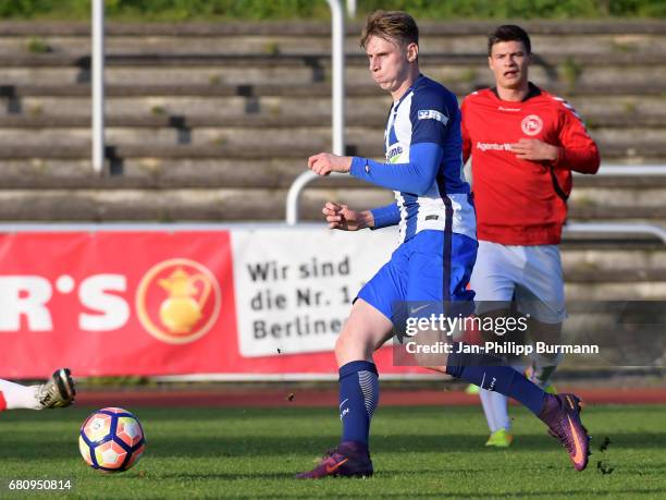 Damir Bektic of Hertha BSC U23 during the test match between Hertha 03 Zehlendorf and Hertha BSC U23 on may 9, 2017 in Berlin, Germany.