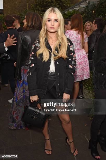 Lottie Moss attends The Ivy Chelsea Garden's 2nd anniversary party on May 9, 2017 in London, England.