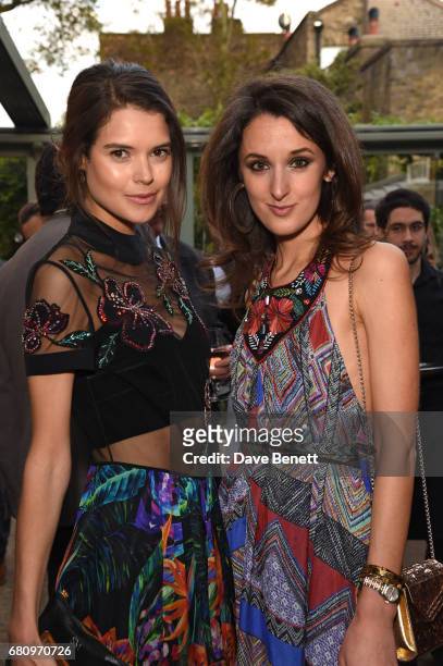 Sarah Ann Macklin and Rosanna Falconer attend The Ivy Chelsea Garden's 2nd anniversary party on May 9, 2017 in London, England.