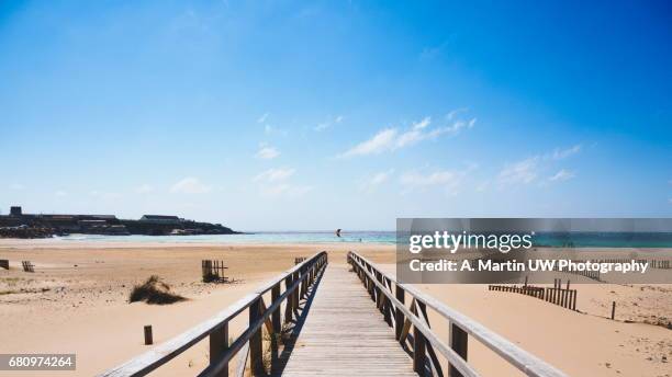 bolonia beach - tarifa stock pictures, royalty-free photos & images