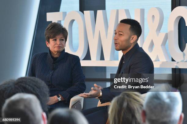 Singer/Songwriter John Legend speaks onstage during the 4th Annual Town & Country Philanthropy Summit at Hearst Tower on May 9, 2017 in New York City.