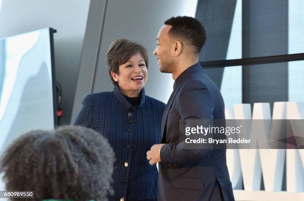 Singer/Songwriter John Legend speaks onstage during the 4th Annual Town & Country Philanthropy Summit at Hearst Tower on May 9, 2017 in New York City.