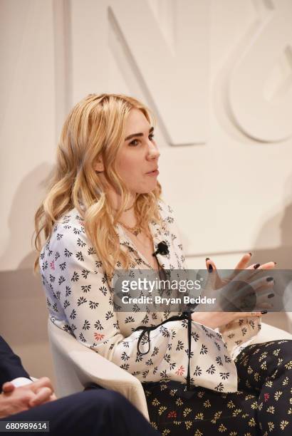 Actress Zosia Mamet speaks onstage during the 4th Annual Town & Country Philanthropy Summit at Hearst Tower on May 9, 2017 in New York City.