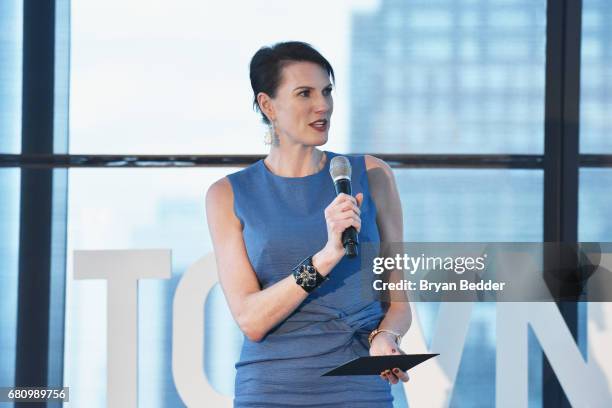 Vice President/Publisher/Chief Revenue Officer for Town & Country Jennifer Bruno speaks onstage during the 4th Annual Town & Country Philanthropy...