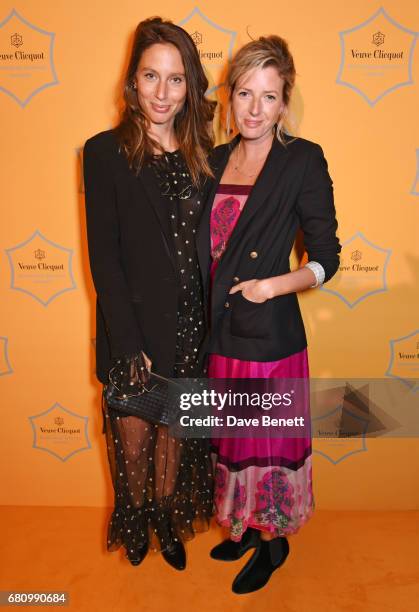 Jemima Jones and Lucy Carr Ellison attend the Veuve Clicquot Business Woman Awards at Claridge's Hotel on May 9, 2017 in London, England.