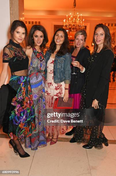 Sarah Ann Macklin, Rosanna Falconer, Jasmine Hemsley, Lucy Carr Ellison and Jemima Jones attend the Veuve Clicquot Business Woman Awards at...