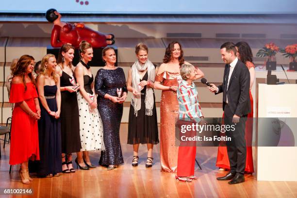 Groupshoot with all award winners and german actress and award winner Natalia Woerner, Rallye driver Heidi Hetzer and german presenter Matthias...