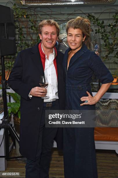 Amber Nuttall and guest attend The Ivy Chelsea Garden's 2nd anniversary party on May 9, 2017 in London, England.