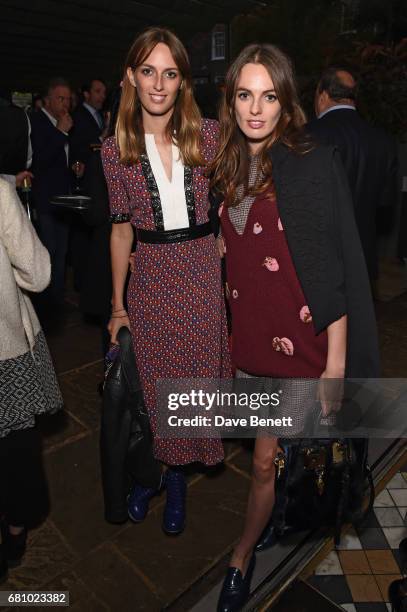 Alice Manners and Violet Manners attend The Ivy Chelsea Garden's 2nd anniversary party on May 9, 2017 in London, England.