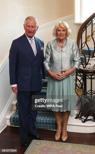 Prince Charles, Prince of Wales and Camilla, Duchess of Cornwall attend a Music & Words for a Spring Evening at Hillsborough Castle during their...