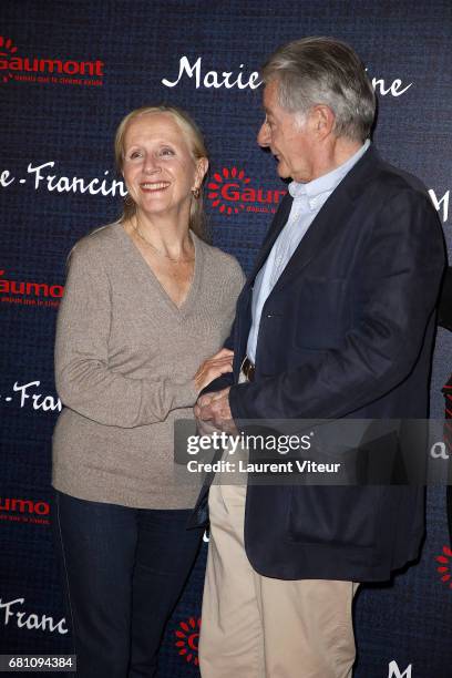 Actress Helene Vincent and Actor Philippe Laudenbach attend "Marie-Francine" Paris Premiere at Cinema l'Arlequin on May 9, 2017 in Paris, France.