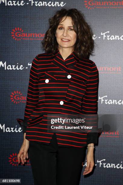 Actress and Director Valerie Lemercier attends "Marie-Francine" Paris Premiere at Cinema l'Arlequin on May 9, 2017 in Paris, France.