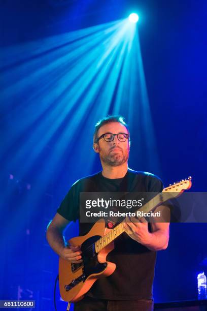 Duncan Lloyd of Maximo Park performs on stage at O2 ABC Glasgow on May 9, 2017 in Glasgow, Scotland.