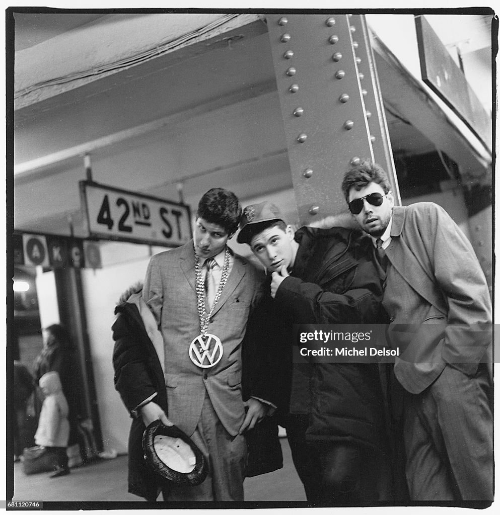 Beastie Boys In West 42nd Street / Times Square Subway Station.