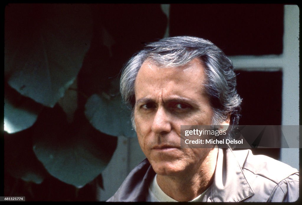 Don De Lillo In The Garden Of His House.