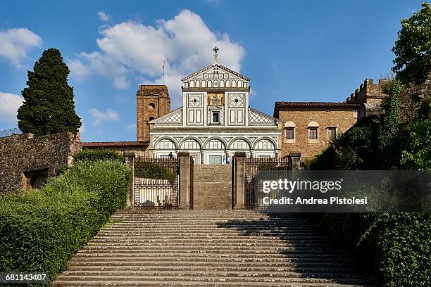 san miniato al monte church in florence, italy - san miniato stock pictures, royalty-free photos & images