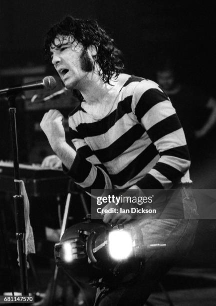 The Sensational Alex Harvey Band performing on stage at Earls Court, London, 01 July 1973.