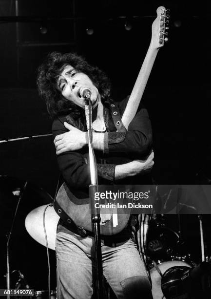 The Sensational Alex Harvey Band performing on stage at Hammersmith Odeon, London, 24 May 1975.