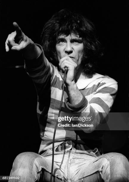 The Sensational Alex Harvey Band performing on stage at Hammersmith Odeon, London, 24 May 1975.