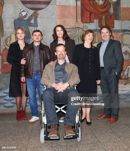 Florian Lukas, Joerg Hartmann, Joerg Hartmann, Ruth Reinecke, Lisa Wagner and Claudia Mehnert at the photo call for the new season of the television...