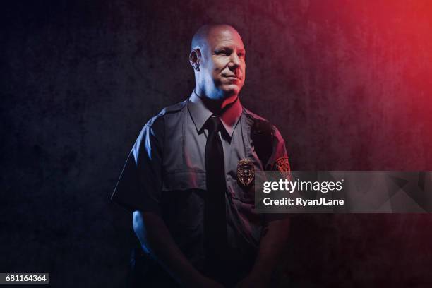 police officer portrait - police uniform stock pictures, royalty-free photos & images