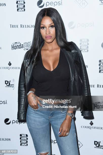 Singer Fanny Nguesha attends the 2017 Def Jam Upfronts presented by Honda Stage, Pepsi, Courvoisier, and True Religion at Kola House NYC on May 9,...