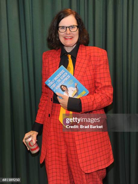 Author Paula Poundstone signs copies of her new book "The Totally Unscientific Study Of The Search For Human Happiness" at Barnes & Noble 82nd Street...