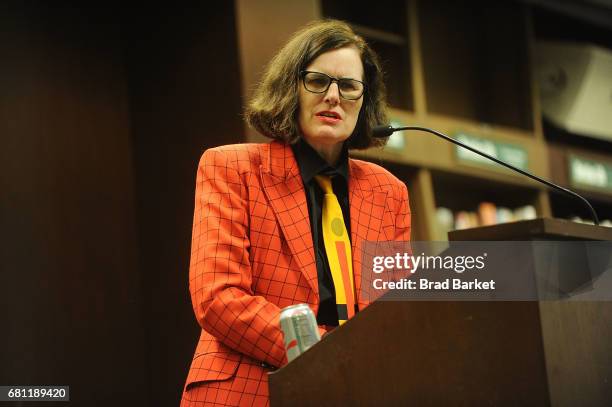 Author Paula Poundstone signs copies of her new book "The Totally Unscientific Study Of The Search For Human Happiness" at Barnes & Noble 82nd Street...