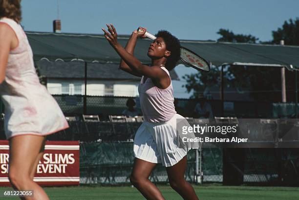 American tennis player Lori McNeil at the Virginia Slims Tennis Tournament, July 1986.