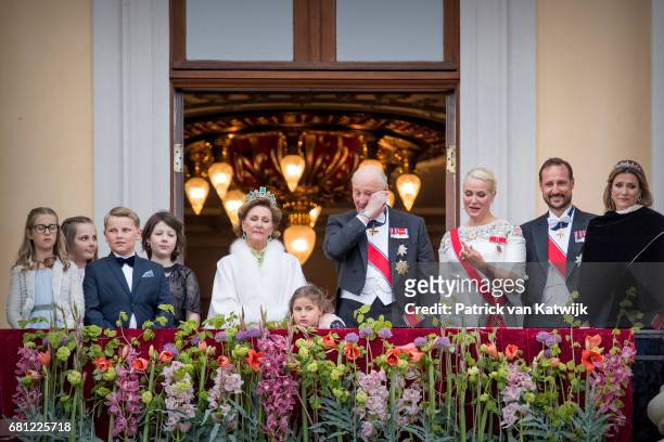 Maud Angelica Behn, Leah Isadora Behn, Princess Ingrid Alexandra, Prince Sverre Magnus, Queen Sonja, King Harald, Emma Tallulah Behn, Crown Princess...