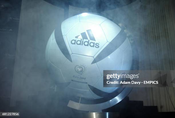 The new Adidas football for Euro 2004 is unveiled in Lisbon